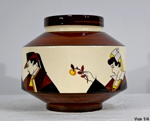 Cache Pot en Faïence, Maison de la Hubaudière-Bousquet – 1ère partie du XXe
