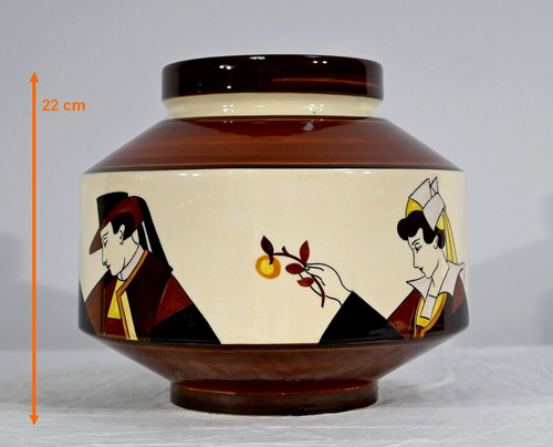 Cache Pot en Faïence, Maison de la Hubaudière-Bousquet – 1ère partie du XXe