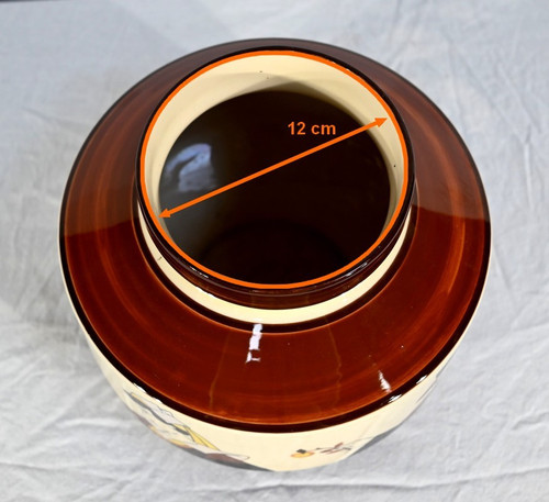 Cache Pot en Faïence, Maison de la Hubaudière-Bousquet – 1ère partie du XXe