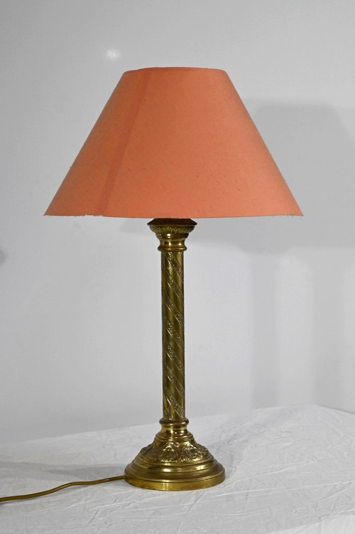 Lampe en Bronze Doré – Milieu XIXe