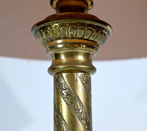 Lampe en Bronze Doré – Milieu XIXe