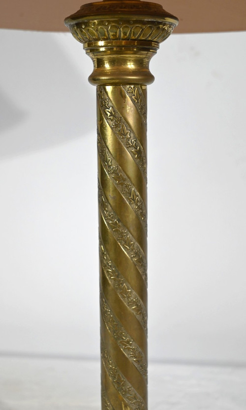 Lampe en Bronze Doré – Milieu XIXe