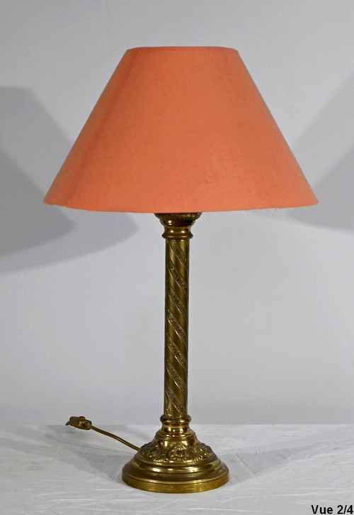 Lampe en Bronze Doré – Milieu XIXe