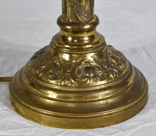 Lampe en Bronze Doré – Milieu XIXe