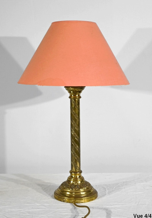 Lampe en Bronze Doré – Milieu XIXe