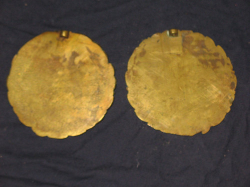 Paire de médaillons en bronze de style Louis XVI à l'effigie de Mozart et Beethoven époque 19ème