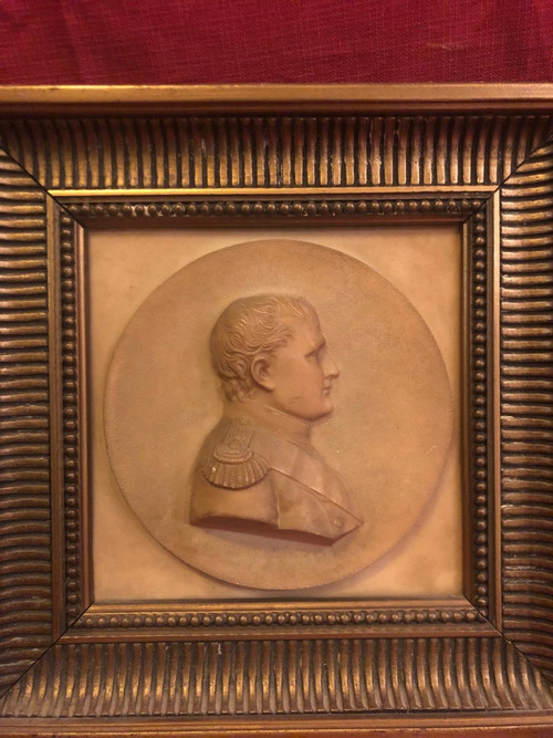 Gemälde Porträt Napoleon Bonaparte Steinbildhauerei XIX ème