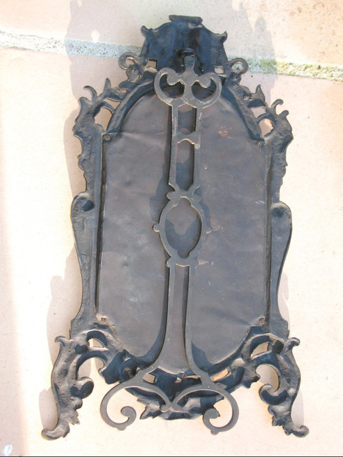Table or wall mirror in patinated bronze, Renaissance style, 19th century