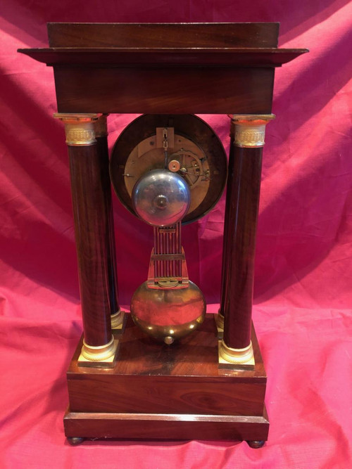 Empire Mahogany Cuba Bronze Clock