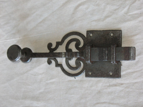 Collection of 8 cremone locks in wrought iron, 18th century