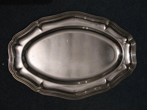 2 Louis XV style silver-plated dishes Apollo goldsmiths