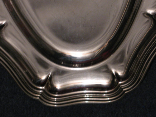 2 Louis XV style silver-plated dishes Apollo goldsmiths