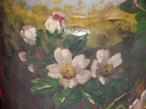Impressionistische Steinzeugvase aus Montigny sur Loing Epoche 19.