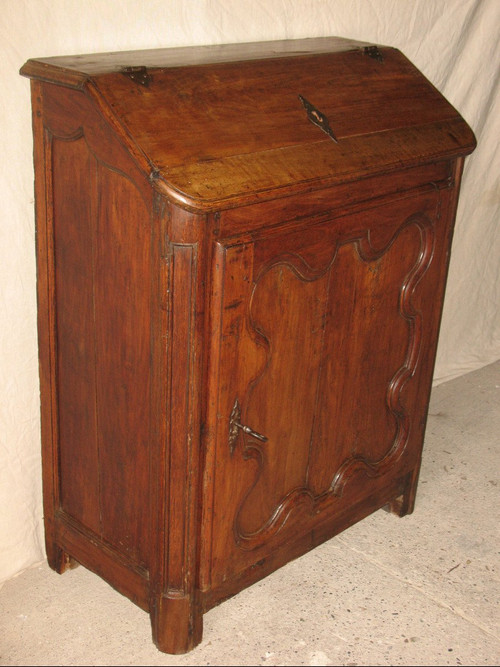 Scriban Eselsrücken oder Hang Schreibtisch Regency Epoche aus Obstbaumholz Herkunft Périgord 18.