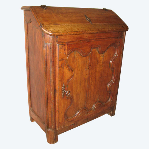 Scriban Eselsrücken oder Hang Schreibtisch Regency Epoche aus Obstbaumholz Herkunft Périgord 18.