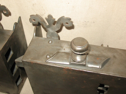 Large wrought iron castle lock