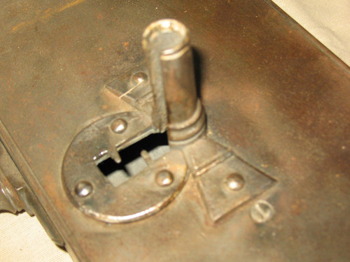 Large wrought iron castle lock
