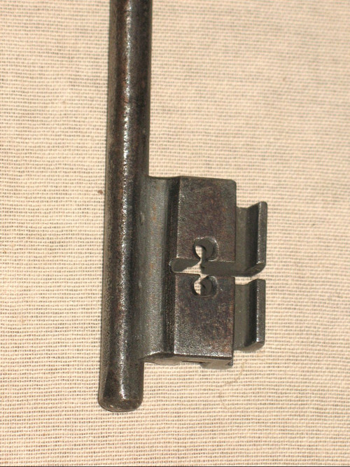 Large wrought iron castle lock