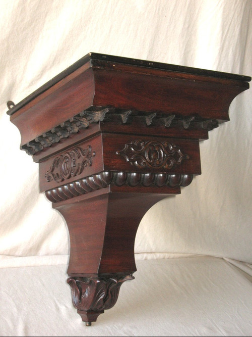 Console da parete in mogano d'epoca Napoleone III