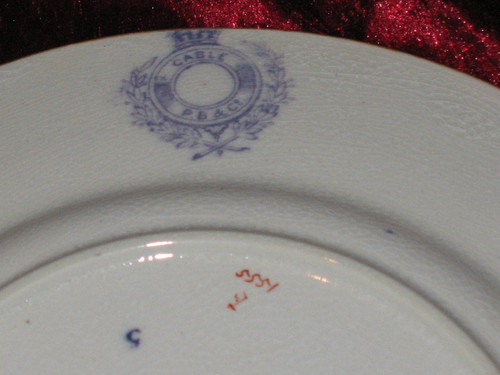 19th century English earthenware dessert service with Minton design