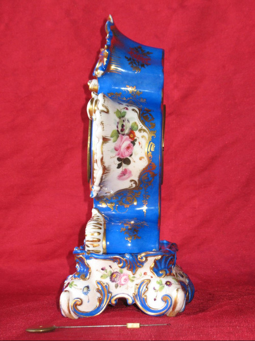 Paris porcelain clock Jacob Petit 19th century
