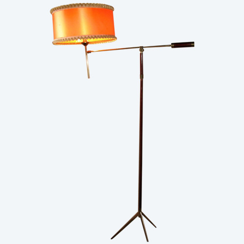 Tripod floor lamp or reading light with pendulum Lunel edition circa 1950