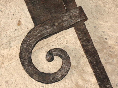 Crémaillère en fer forgé époque 18ème Origine Périgord