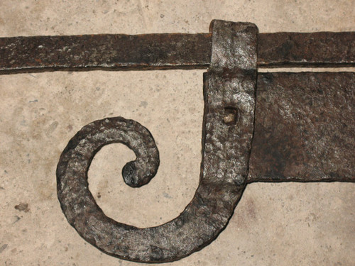 Crémaillère en fer forgé époque 18ème Origine Périgord