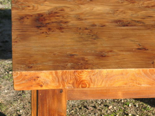Table de ferme en orme massif très solide