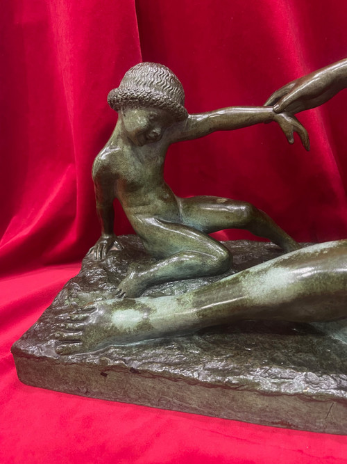 Sculpture Bronze Art déco 1930 Marcel BOURAINE 1886-1948