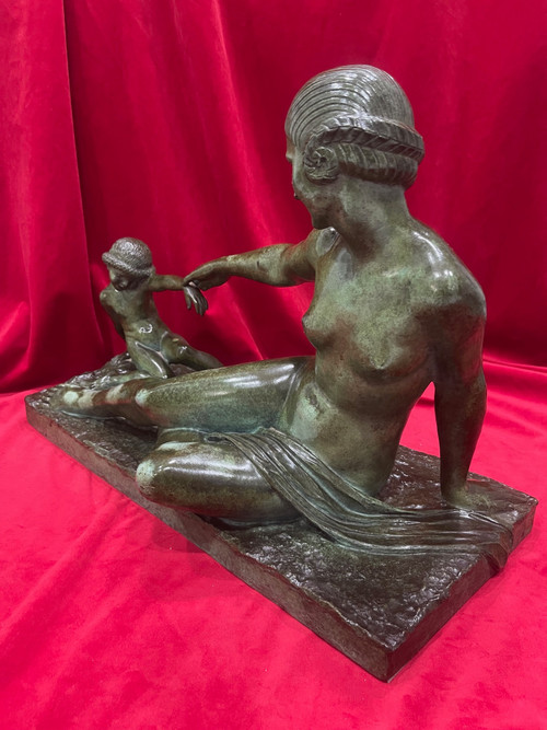 Sculpture Bronze Art déco 1930 Marcel BOURAINE 1886-1948