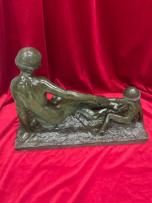 Sculpture Bronze Art déco 1930 Marcel BOURAINE 1886-1948