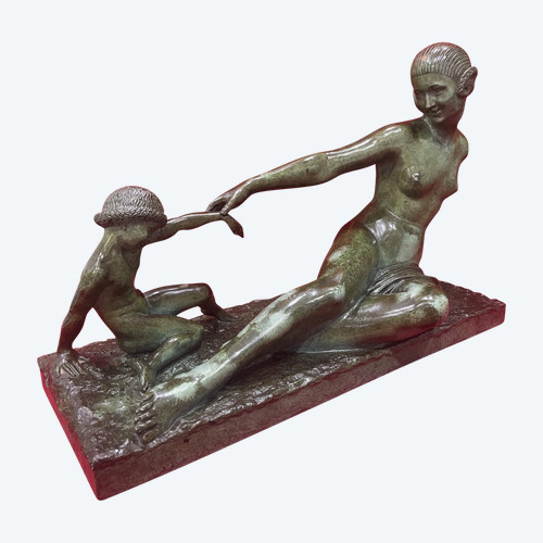 Sculpture Bronze Art déco 1930 Marcel BOURAINE 1886-1948