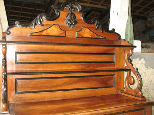 Buffet Saint Hubert 19th century in solid walnut