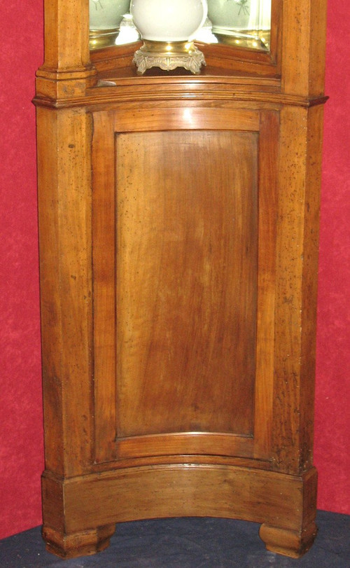 Paire d'encoignures époque Art Nouveau en bois fruitier