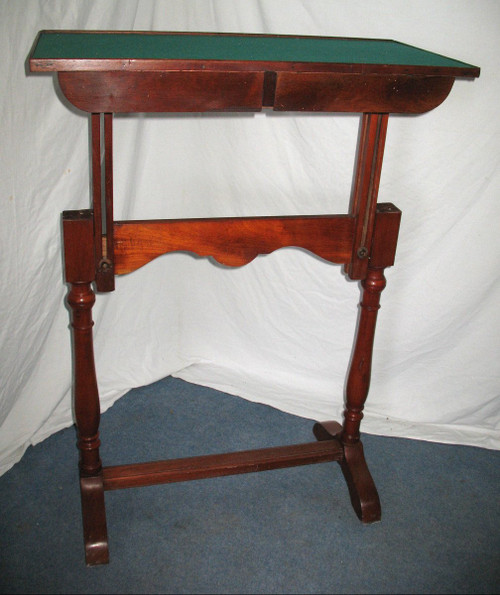 Table with system or flying table, mahogany scheduler by A. Feret period 19th century