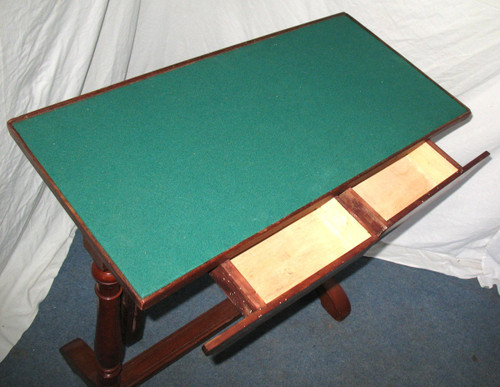 Table with system or flying table, mahogany scheduler by A. Feret period 19th century