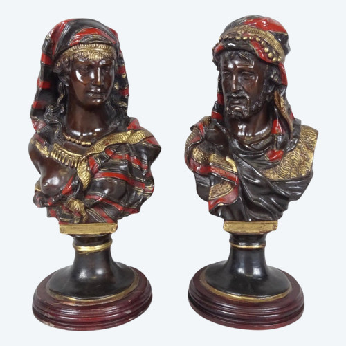 Pair of busts, Orientalist school