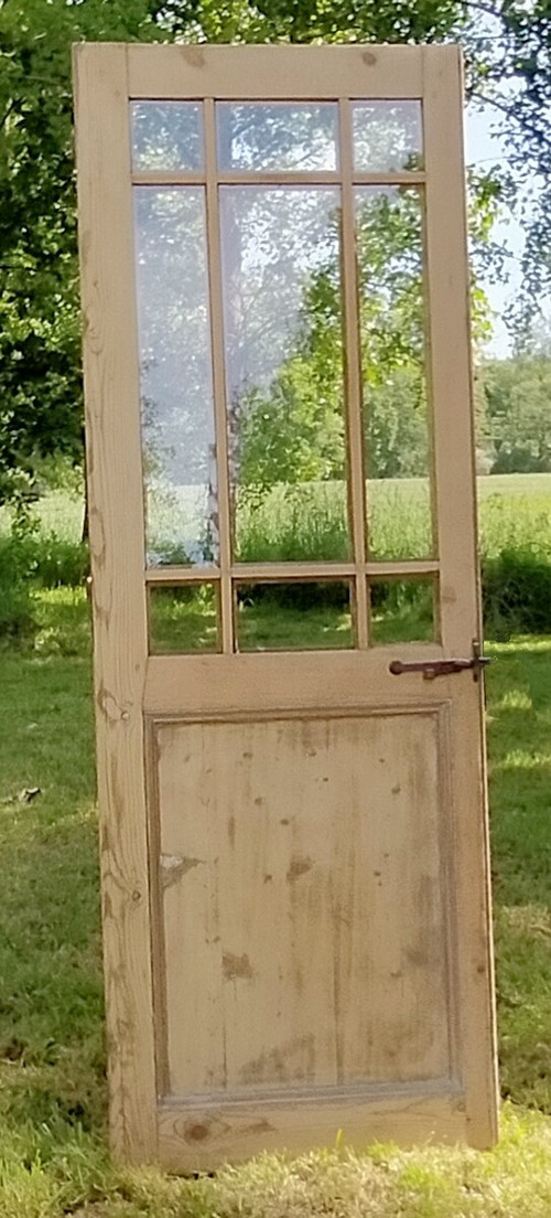 Antique 9-panel glazed door in very good condition