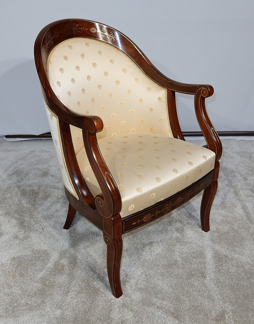 Paire de Bergères en Palissandre, époque Charles X – Début XIXe