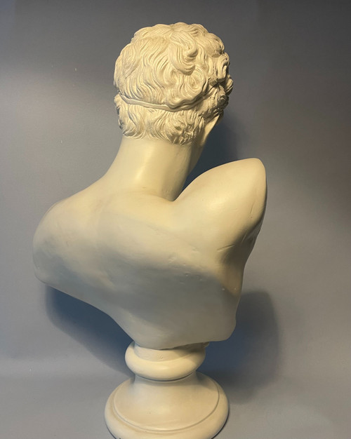 Hermes di Prassitele - Busto in gesso (Mercurio o Hermes) - H 54