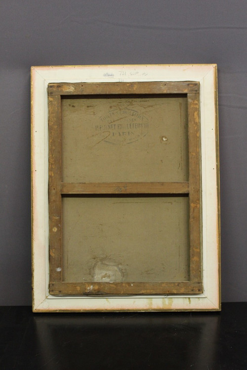 Öl Auf Leinwand Frau Mit Brief Von Alfred Martin Datiert 1904