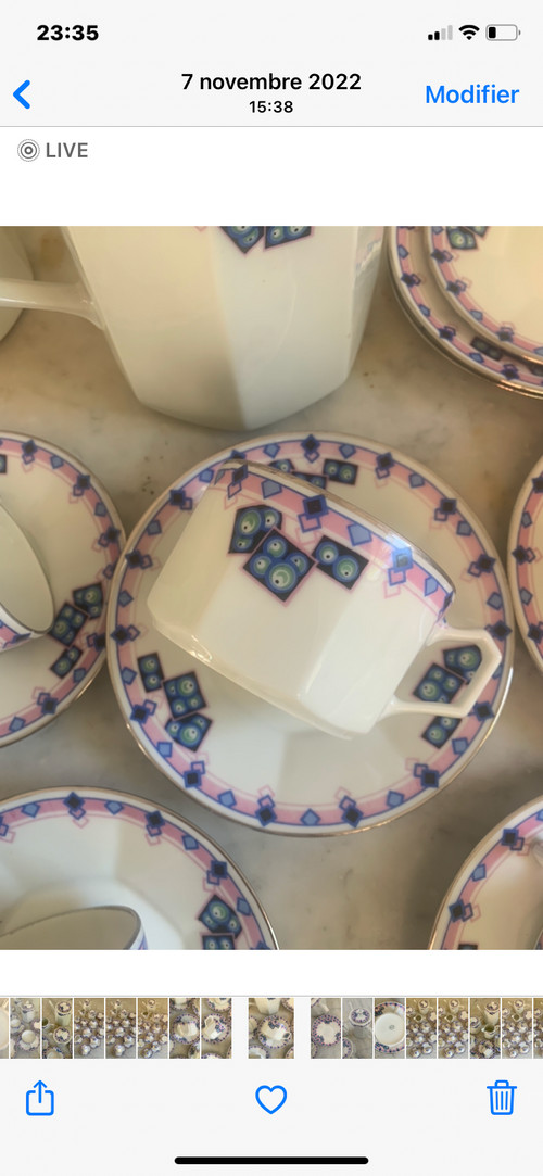 Art Deco porcelain tea and coffee set