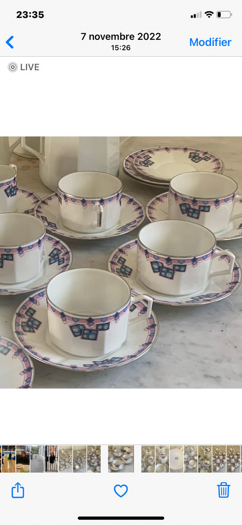 Art Deco porcelain tea and coffee set