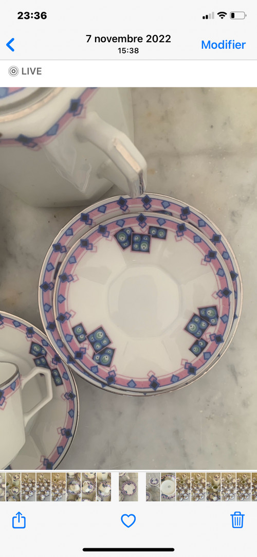 Art Deco porcelain tea and coffee set