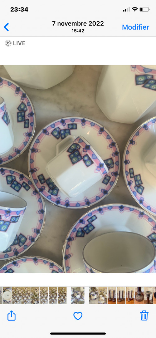 Art Deco porcelain tea and coffee set