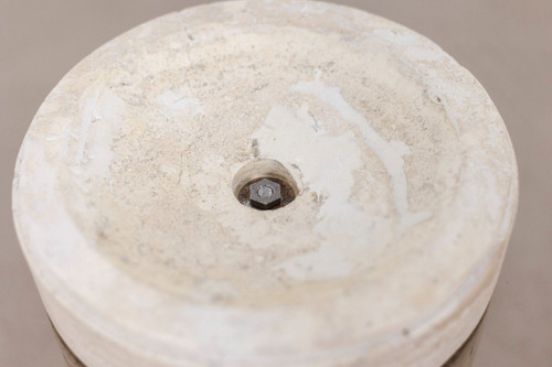 Table Basse En Travertin Et Verre Fumé, Années 1970, LS56701009C