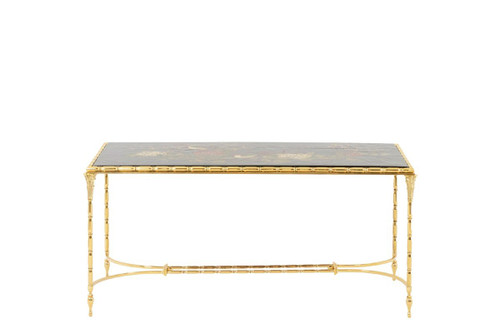 Maison Baguès, Coffee Table In Lacquer And Bronze, 1950s, LS5547809B