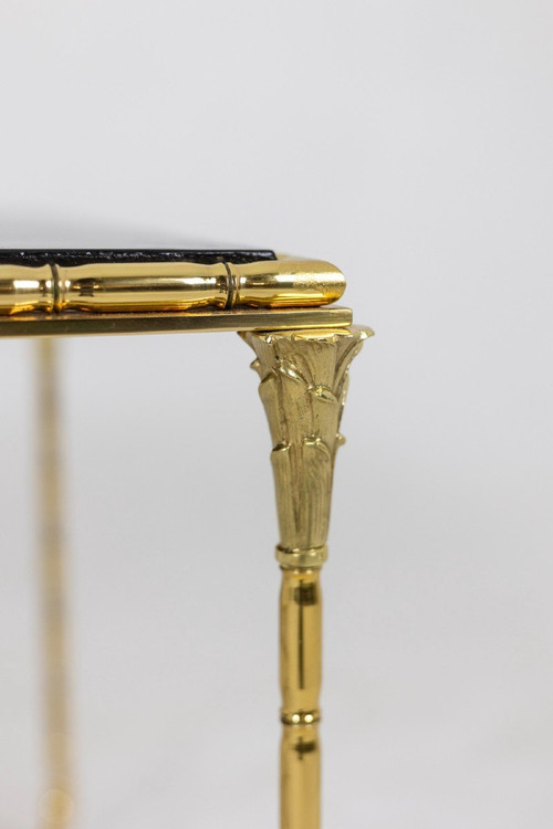 Maison Baguès, Coffee Table In Lacquer And Bronze, 1950s, LS5547809B