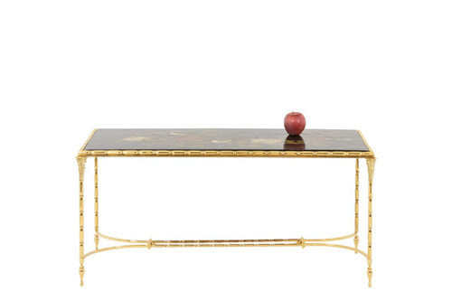Maison Baguès, Coffee Table In Lacquer And Bronze, 1950s, LS5547809B